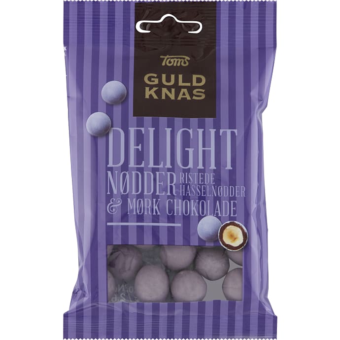 Hasselnødder m. mørk chokolade og sukkerskal