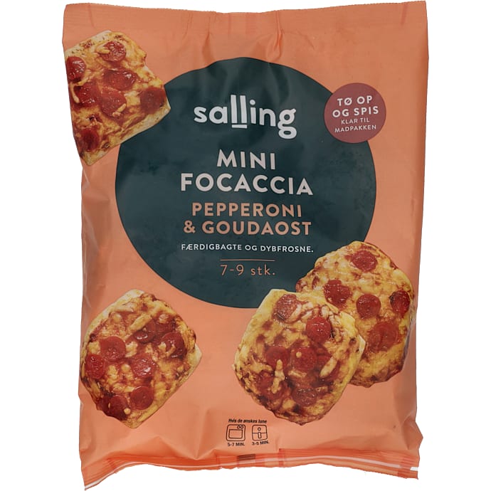 Salling Mini foccacia m. pepperoni og gouda