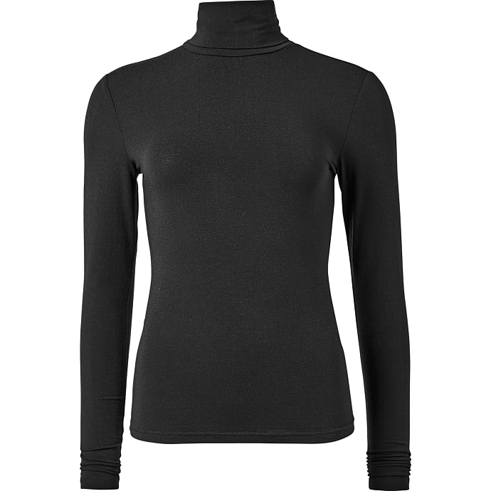 VRS dame slim fit rullekravetrøje str. XL - sort – produktbillede
