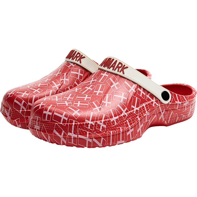 VRS unisex EVA clogs med flag str. 42/43 - rød