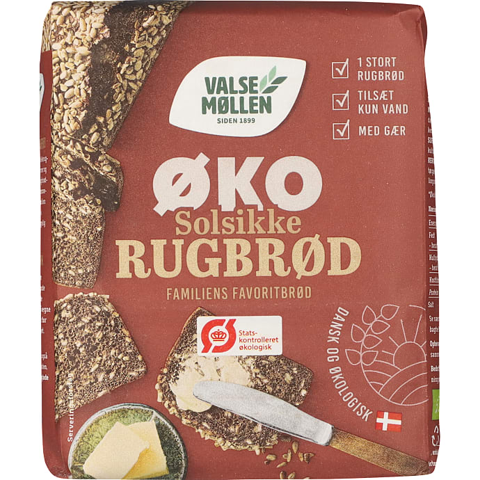 Solsikkerugbrød øko