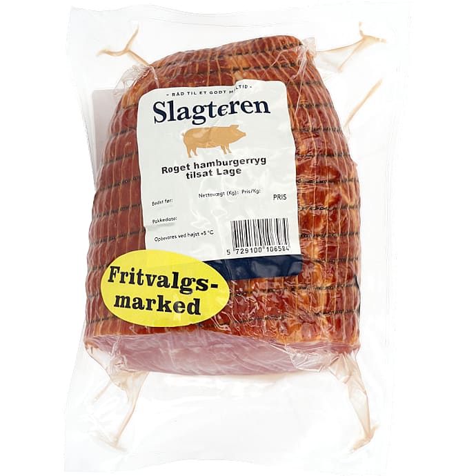 Røget hamburgerryg tilsat lage