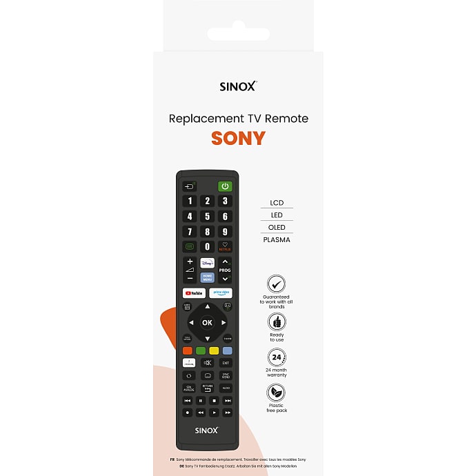 SINOX TV-remote for Sony