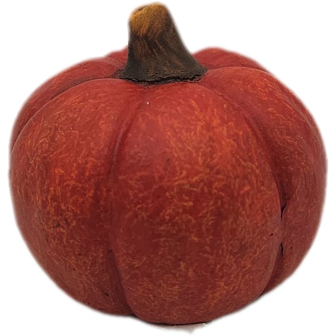 Halloween pyntegræskar H: 6,5 cm - flere varianter - assorteret