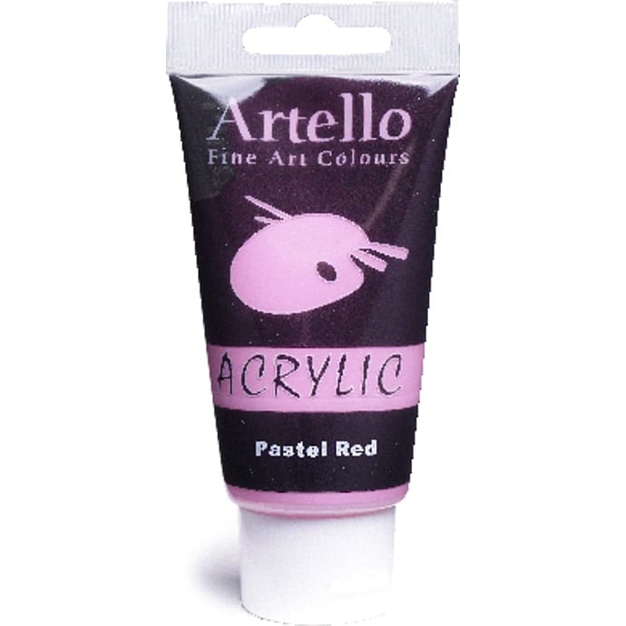 Artello Akrylmaling Pastelrød