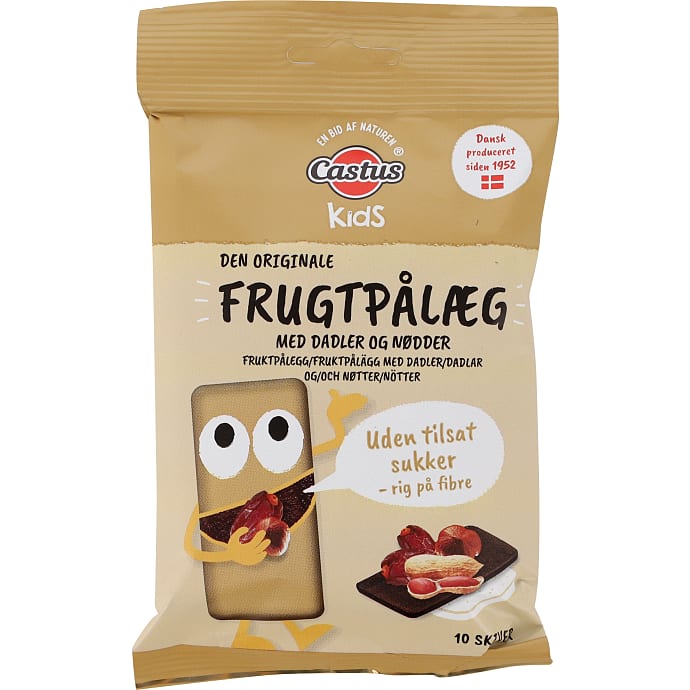 Frugtpålæg m. dadler, jordnødder og hasselnødder