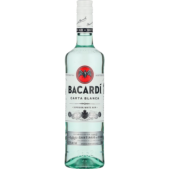Bacardi Carta Blanca 37,5% 70 cl
