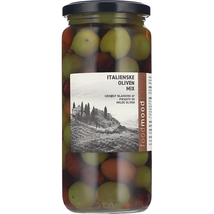 Foodmood oliven mix med sten 280 g