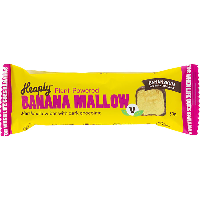 Banana Mallow skumfiduser m. mørk chokolade