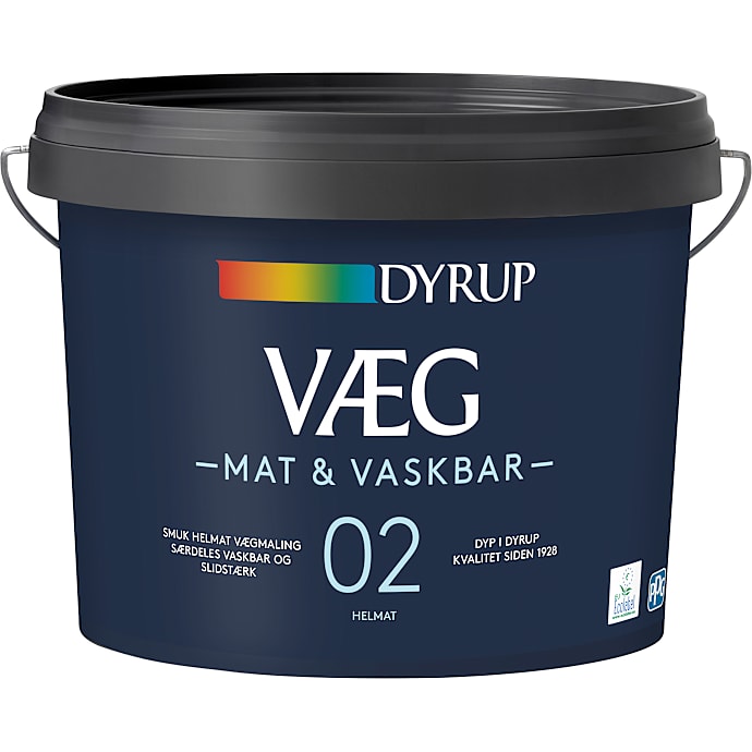 Dyrup Vægmaling Mat & Vaskbar 02 Hvid