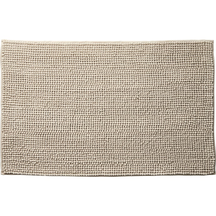 Chenille bademåtte beige