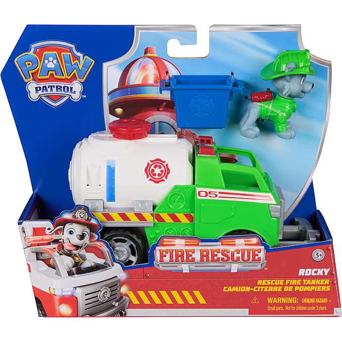 Paw Patrol Rocky & Rescue Fire Tanker Figursæt
