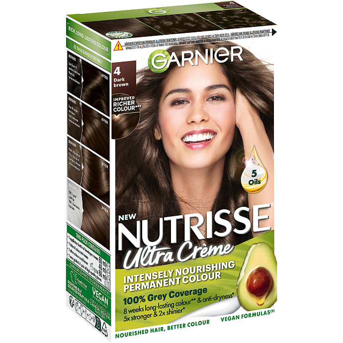 Garnier Permanent Hårfarve Nr. 4 Brun 1 stk