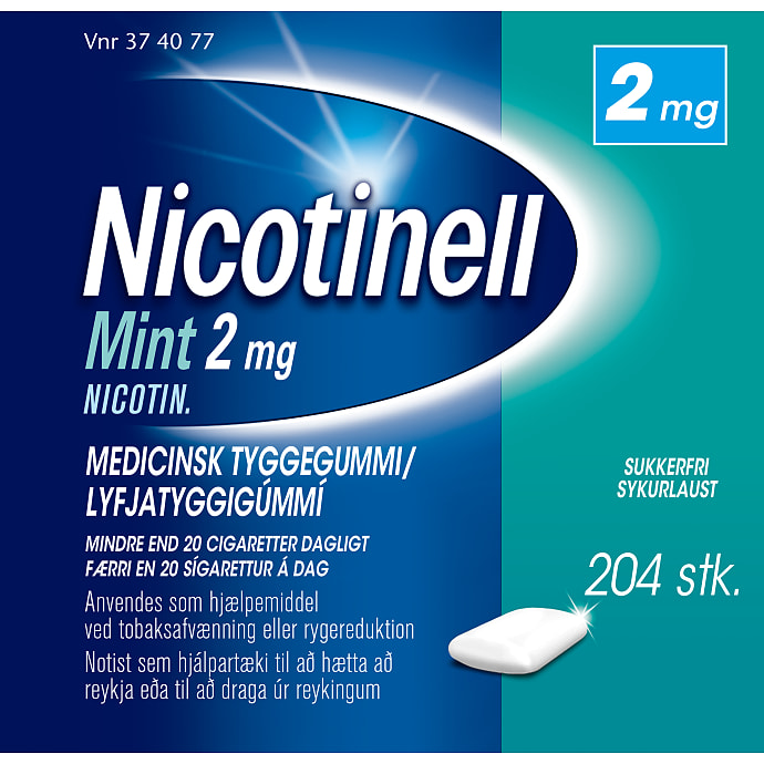 Nikotintyggegummi Mint sukkerfri