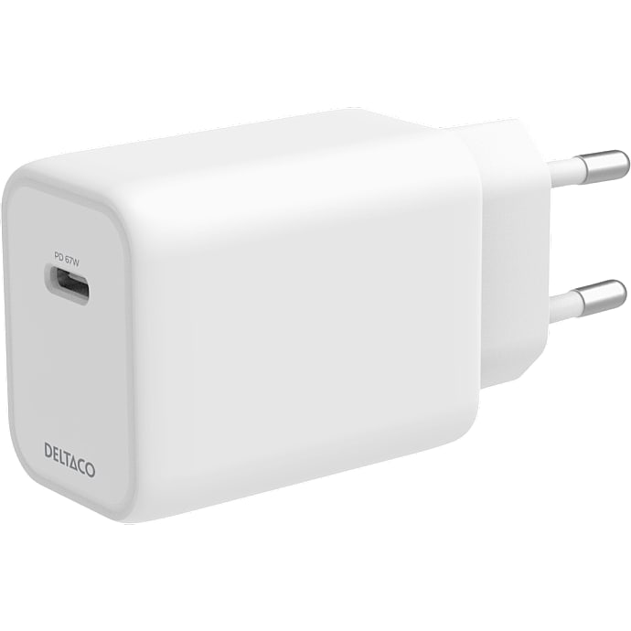 Deltaco Oplader 67W hvid