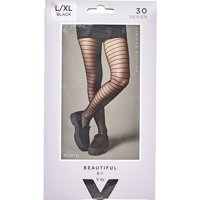 Beautiful By VRS Strømpebukser Porto L/XL Sort