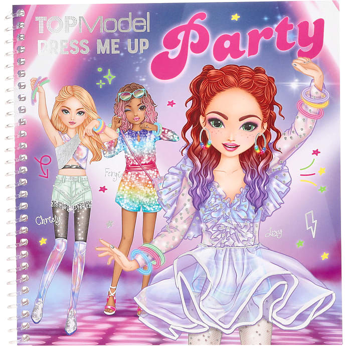 TOPModel Dress Me Up Party Stickerbog