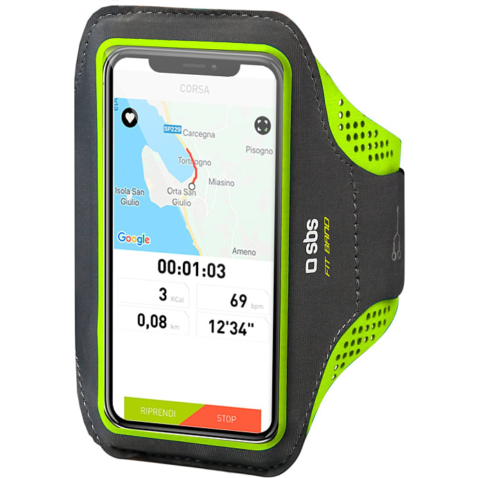 SBS Mobilholder til Armen Sort/Grøn