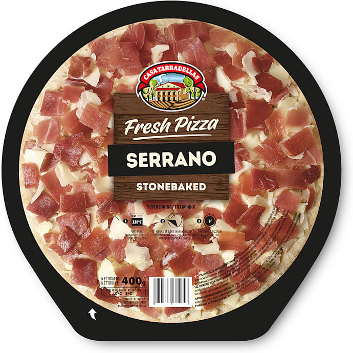 Casa Tarradellas Pizza med serrano
