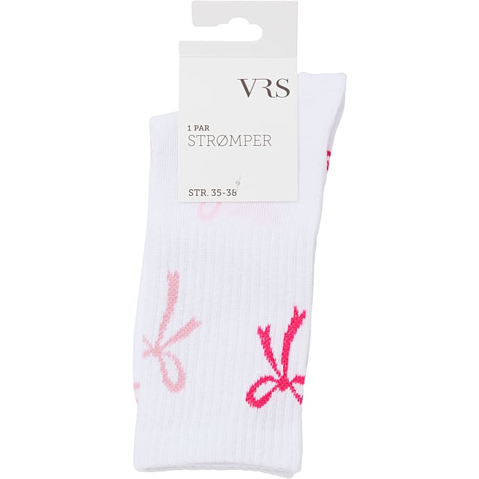 VRS dame tennisstrømper str. 39/42 - hvid