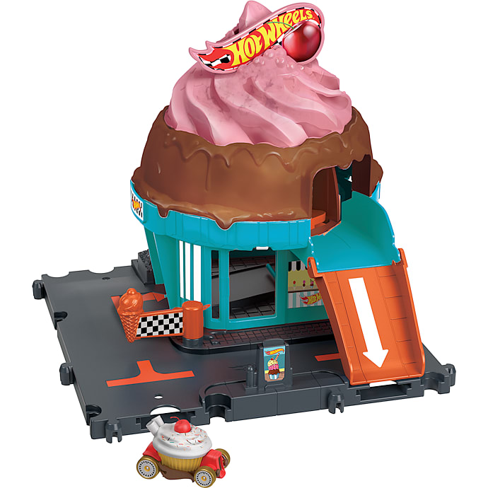 Hot Wheels Downtown Ice Cream Swirl legesæt