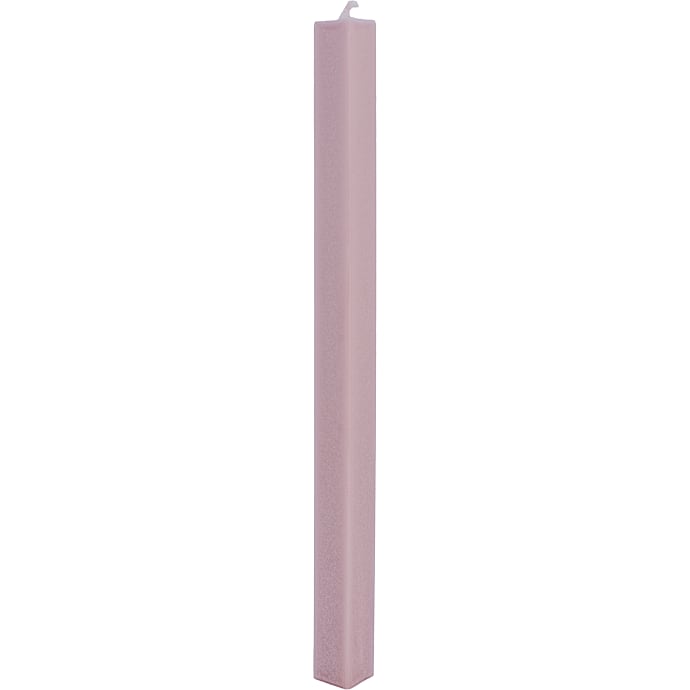 Firkantet Stagelys 2,2x24 cm Rosa