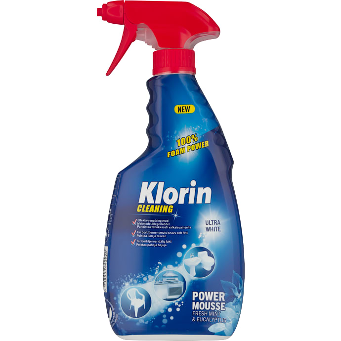 Rengøringsspray m. blegemiddel