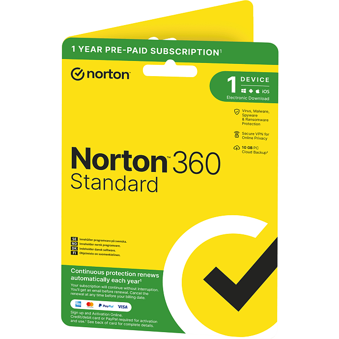 Norton NORTON 360 Standard 1 år antivirus