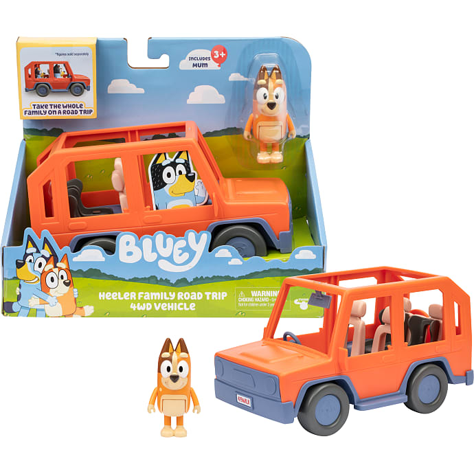 Bluey familiens 4WD feriebil