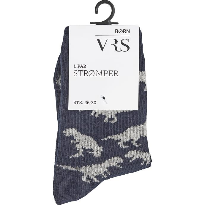 VRS Børnestrømper str. 26/30 Printet 1 par