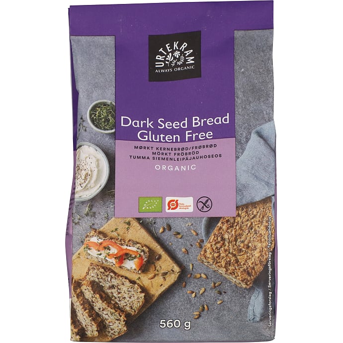 Urtekram Mørkt Kernebrød Glutenfri Øko