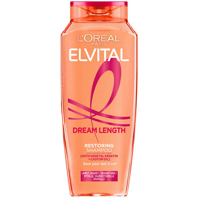 Shampoo m. keratin, vitaminer og castorolie langt og skadet hår