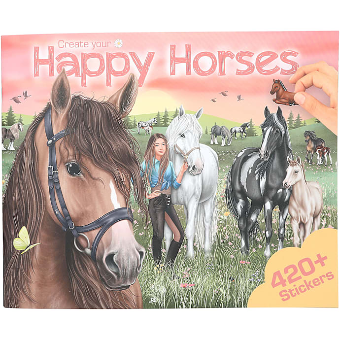 Trend Create your Happy Horses Aktivitetsbog med Klistermærker