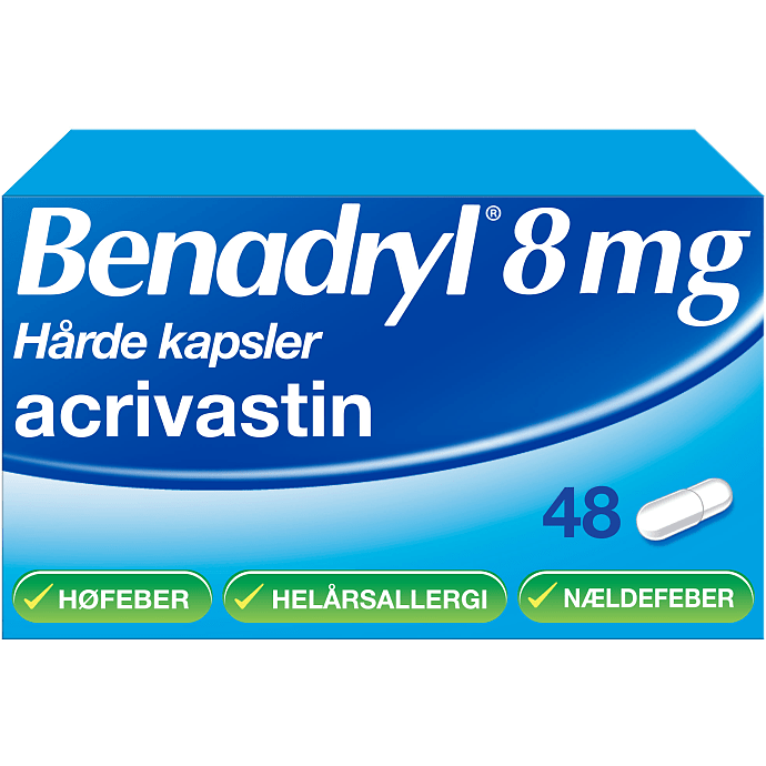 Benadryl Allergikapsler 8 mg 48 stk
