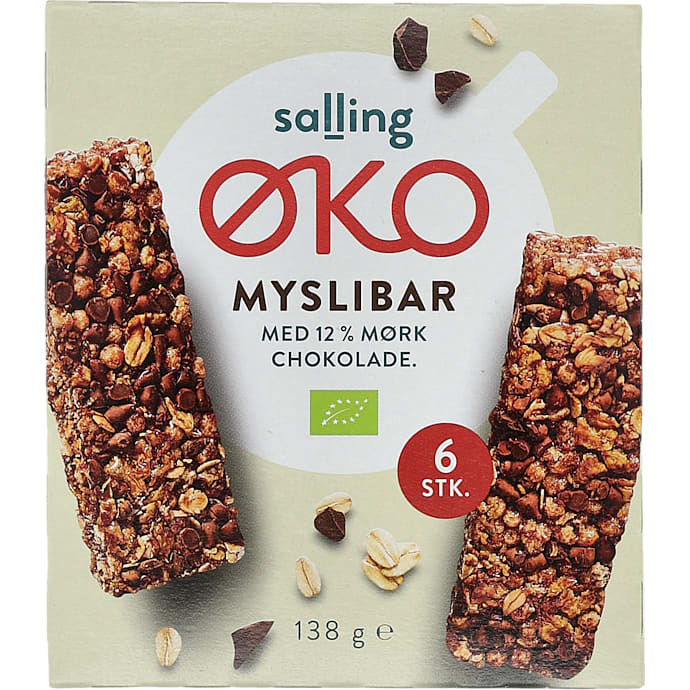 Müslibar m. chokolade øko