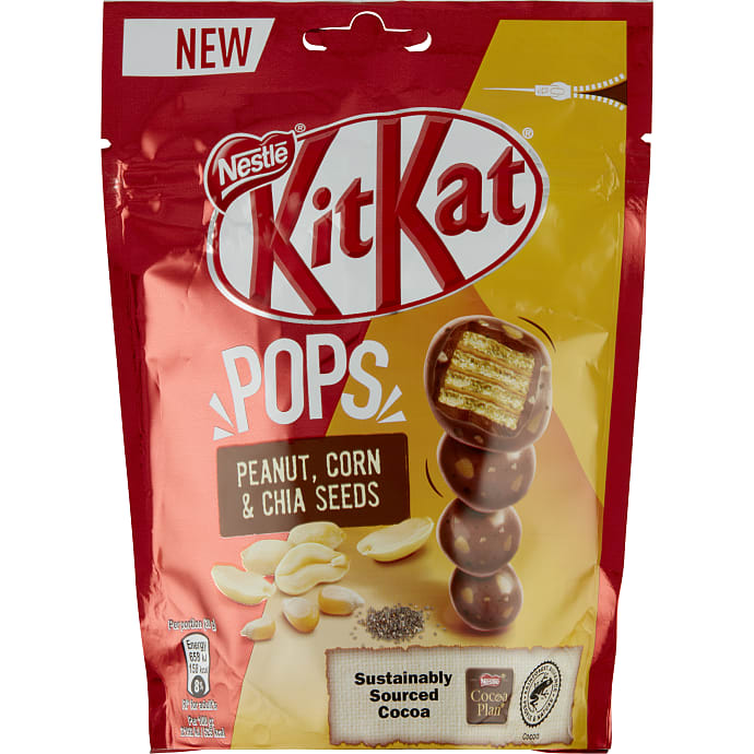 Nestlé Mælkechokoladekugler med kiks, peanuts, majs og chiafrø