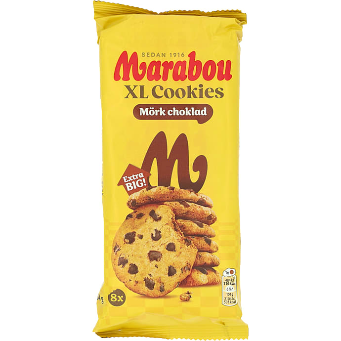 Cookies m. stykker af mørk chokolade