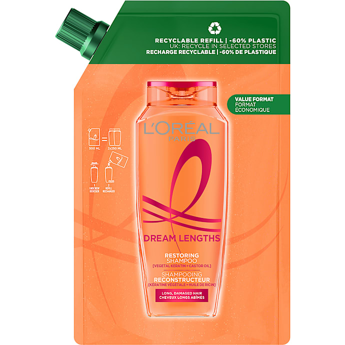 Restoring shampoo langt og skadet hår refill