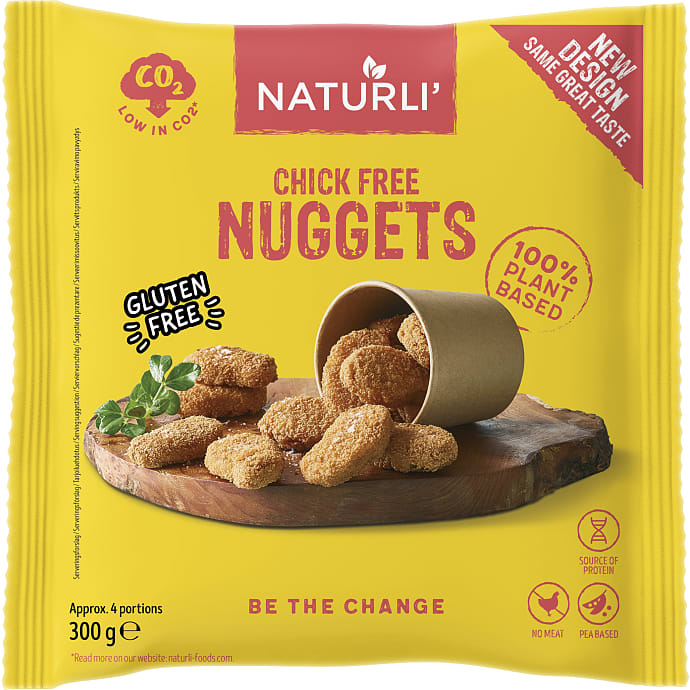 Plantebaserede nuggets vegansk