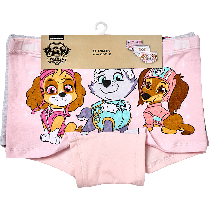 Paw Patrol 3-pak hipster str. 110/116 - grå/rosa