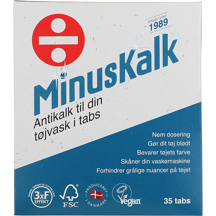 MinusKalk Vaskemaskinetabs 35 stk