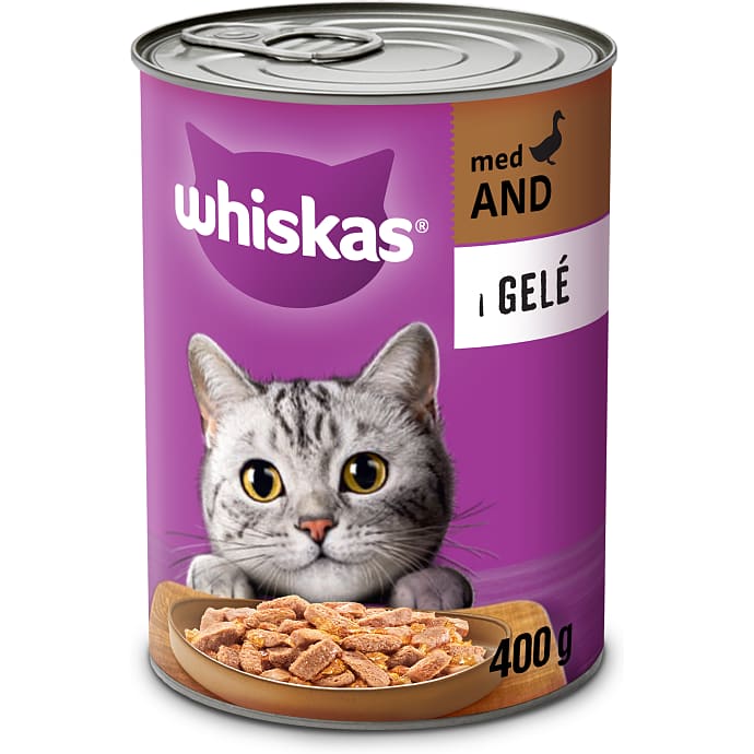 Whiskas Vådfoder i gelé med and