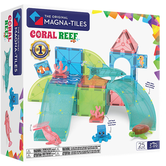 Magna-Tiles koralrev byggesæt - 25 dele