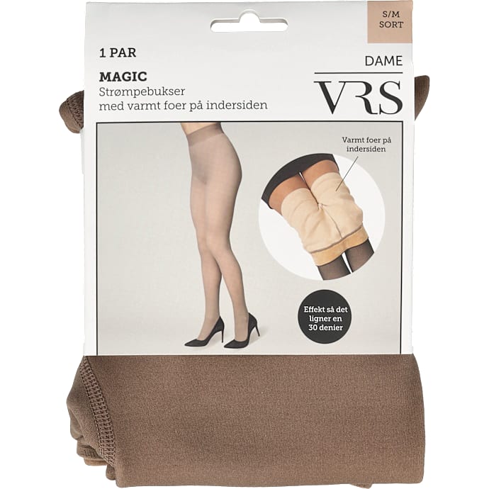 VRS Woman Dame Strømpebukser Str. S/M Sand
