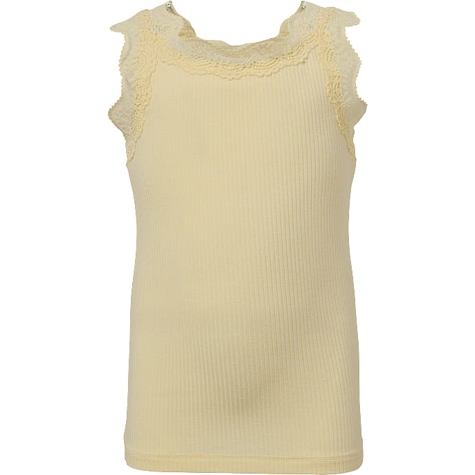 VRS børne top med blonde stropper str. 134/140 - gul