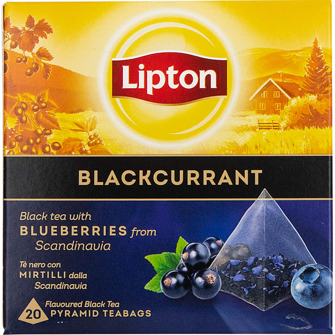 Lipton Sort te med blåbær