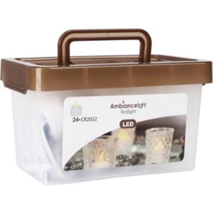 LED fyrfadslys 24-pak - hvid