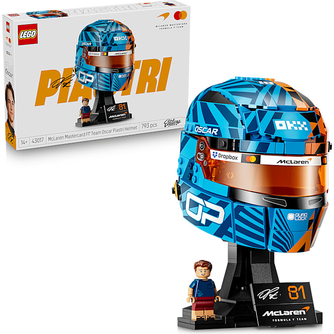 LEGO Editions McLaren Mastercard F1 Team Oscar Piastri-hjelm 43017