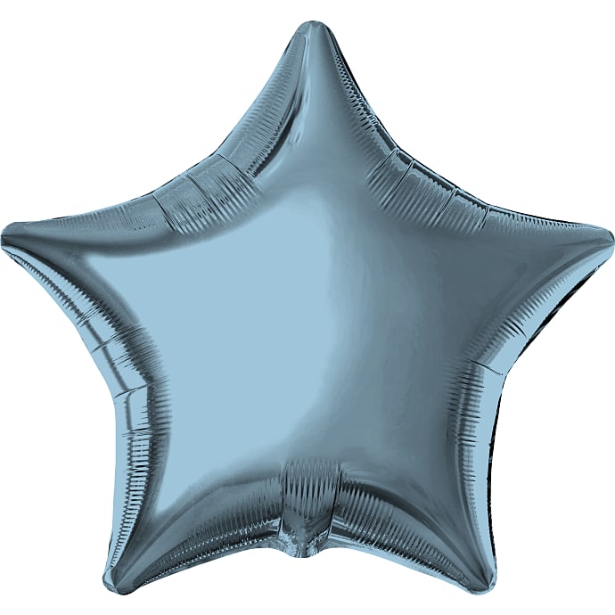 Salling Folieballon Stjerne Ø 45 cm Lyseblå
