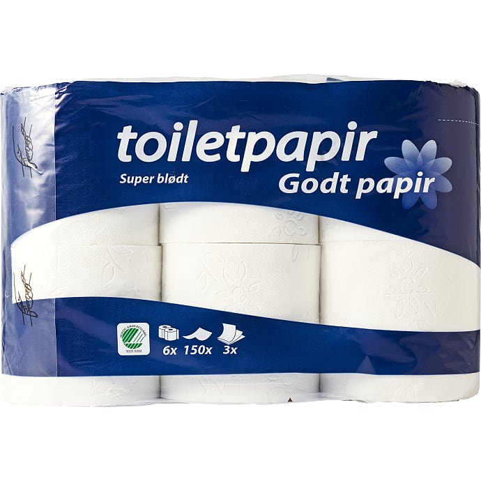 Godt Papir Toiletpapir 3-lags